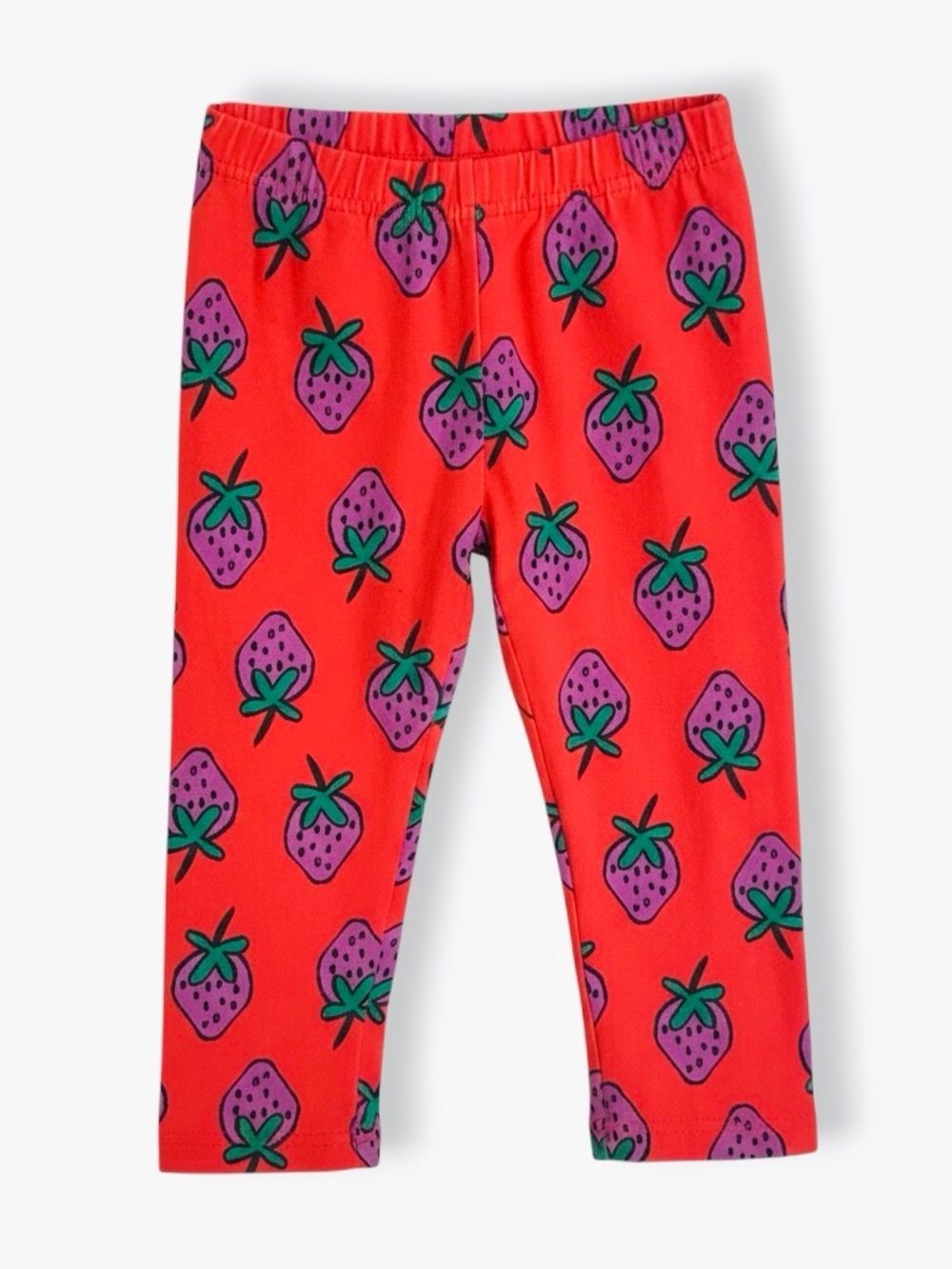 Hanna Andersson Chasing Summer Capri Leggings Red Strawberry